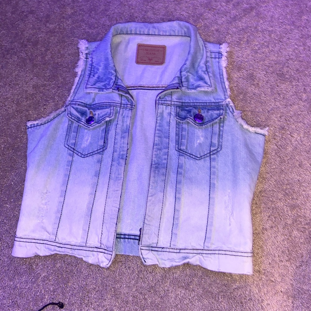 Tanked Jean Jacket, paired great with dresses!